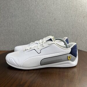 Puma Ferrari Drift Cat Sneakers Women's 10 White Comfort Low Top‎ Athletic Shoes